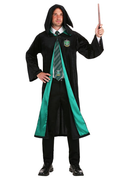 Plus Size Deluxe Harry Potter Slytherin Robe Costume for Adults - US 5372