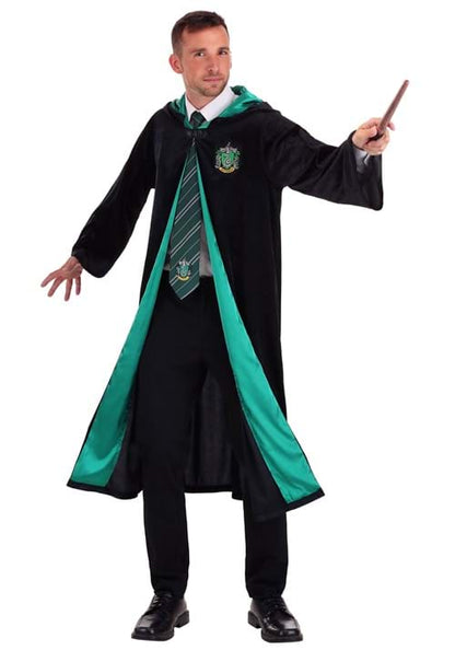 Plus Size Deluxe Harry Potter Slytherin Robe Costume for Adults - US 5372