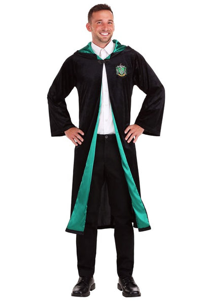 Plus Size Deluxe Harry Potter Slytherin Robe Costume for Adults - US 5372