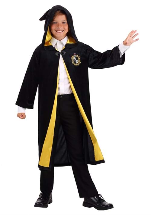 Harry Potter Kids Deluxe Hufflepuff Robe Costume - US 9440