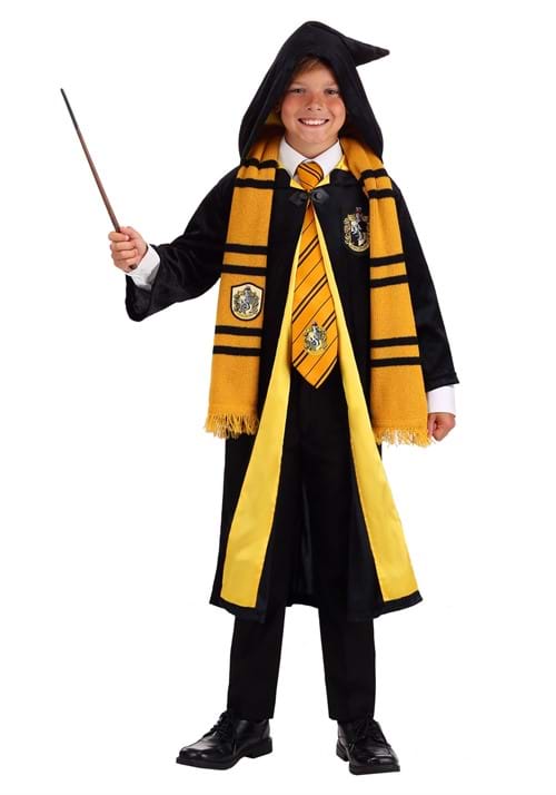 Harry Potter Kids Deluxe Hufflepuff Robe Costume - US 9440