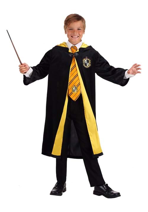 Harry Potter Kids Deluxe Hufflepuff Robe Costume - US 9440