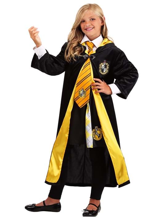 Harry Potter Kids Deluxe Hufflepuff Robe Costume - US 9440