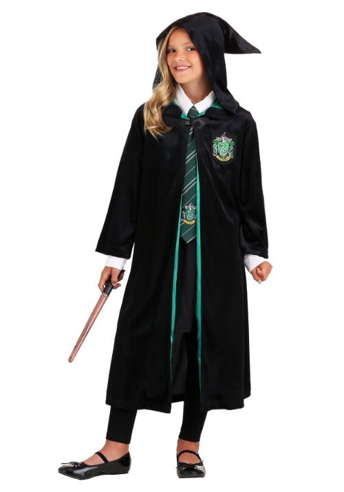 Kid's Harry Potter Deluxe Slytherin Costume Robe - US 2639