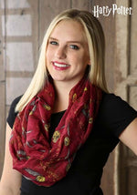 Women's Harry Potter Red Golden Snitch Infinity Scarf - US 3394