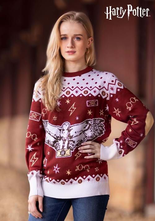 Adult Harry Potter Hedwig Ugly Sweater - US 8753