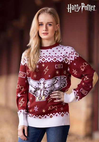 Adult Harry Potter Hedwig Ugly Sweater - US 8753