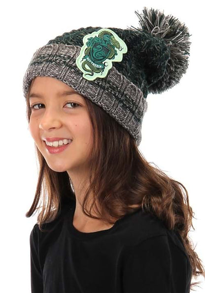 Slytherin Heathered Pom Harry Potter Beanie - US 3241