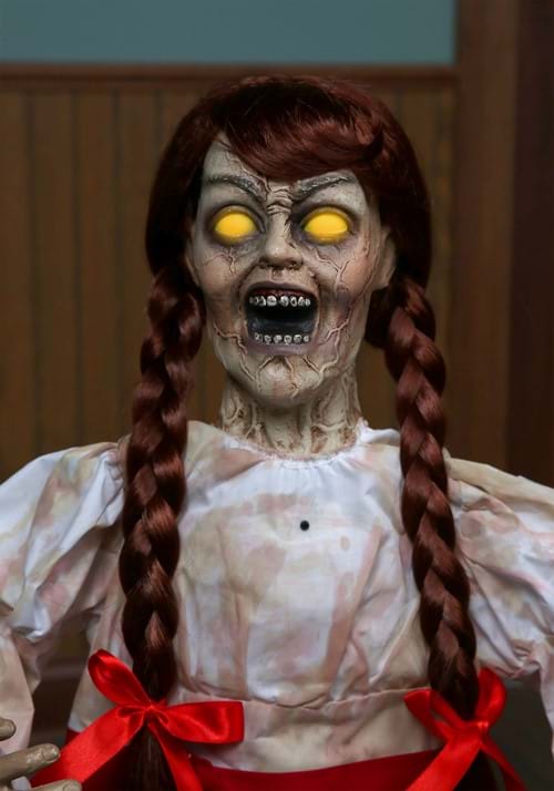 32-Inch Grim Haunted Girl Doll Poseable Decoration - US 5185