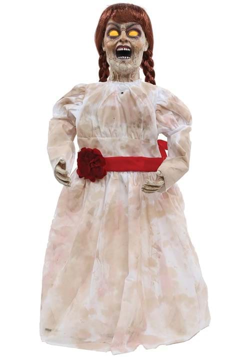 32-Inch Grim Haunted Girl Doll Poseable Decoration - US 5185