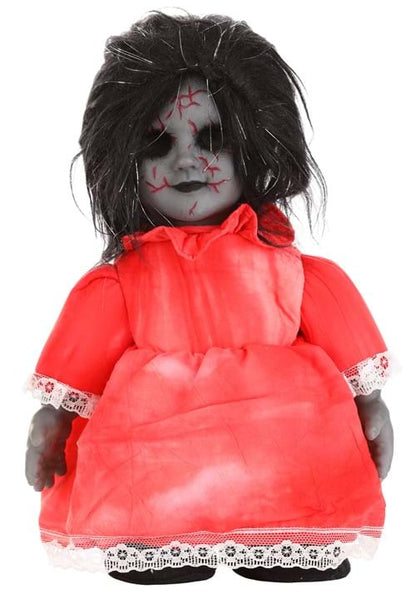 12-Inch Haunted Heather Scary Doll Prop Decoration - US 4031