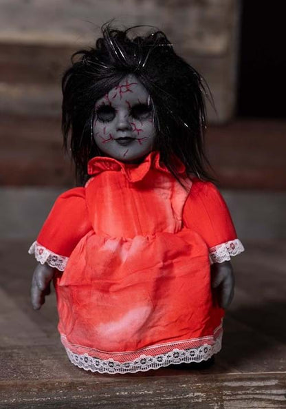 12-Inch Haunted Heather Scary Doll Prop Decoration - US 4031