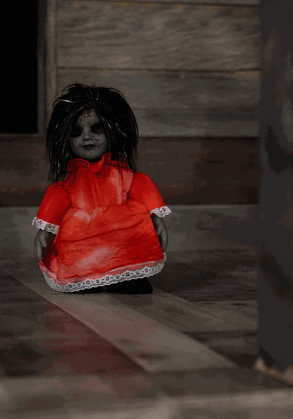 12-Inch Haunted Heather Scary Doll Prop Decoration - US 4031