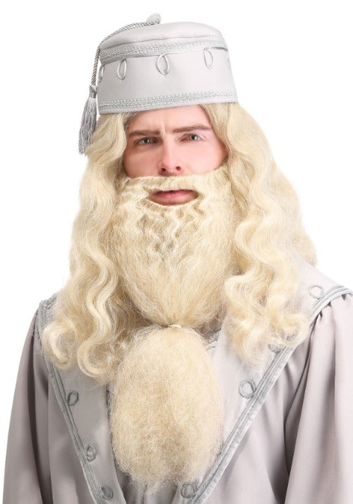 Adult Headmaster Wizard Costume Wig and Beard - US 6453