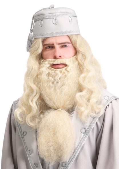 Adult Headmaster Wizard Costume Wig and Beard - US 6453