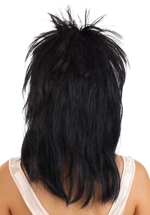 Heavy Metal Rocker Black Wig for Women - US 0968