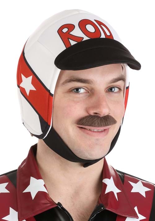 Men's Hot Rod Hero Helmet & Moustache Costume Kit - US 6184
