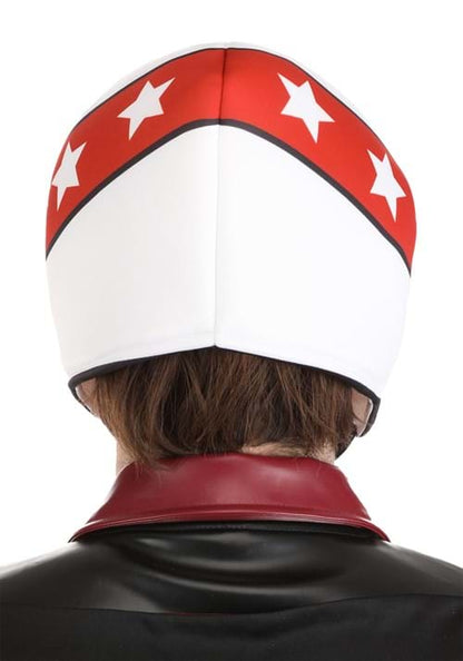 Men's Hot Rod Hero Helmet & Moustache Costume Kit - US 6184