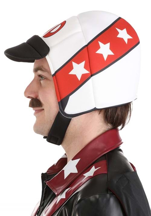 Men's Hot Rod Hero Helmet & Moustache Costume Kit - US 6184
