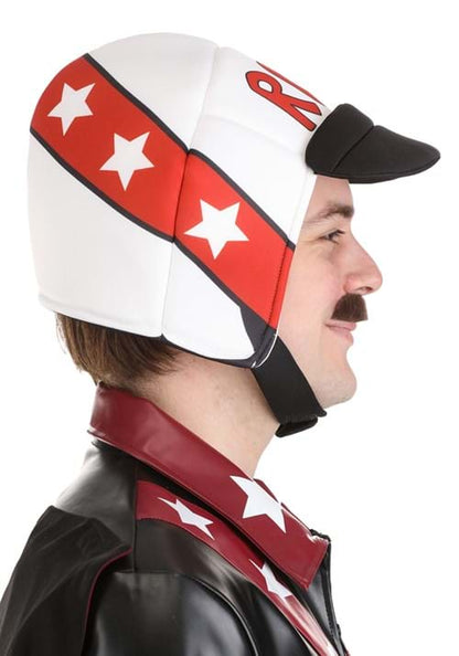 Men's Hot Rod Hero Helmet & Moustache Costume Kit - US 6184