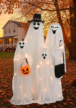 5.25FT Light Up High Spirited Ghost Family Halloween Decoration - Scream Saver - US 1914