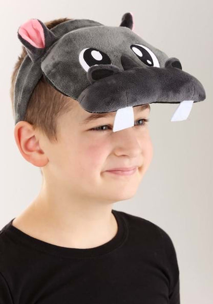 Plush Hippo Costume Headband - US 6997