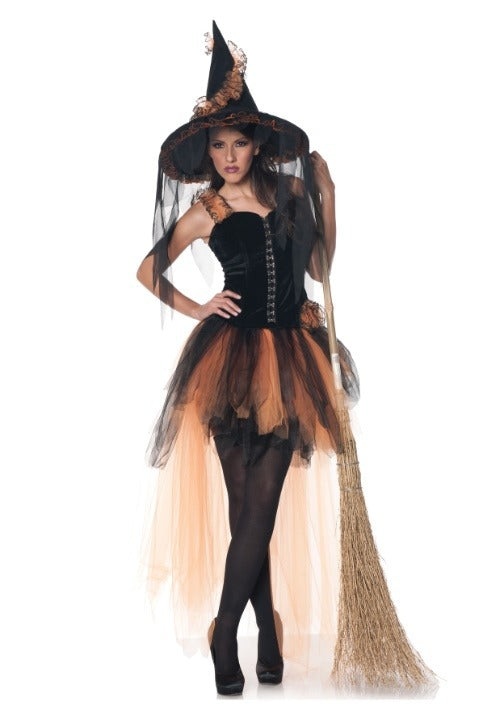Hallow's Eve Women's Orange & Black Witch Costume - US 5843