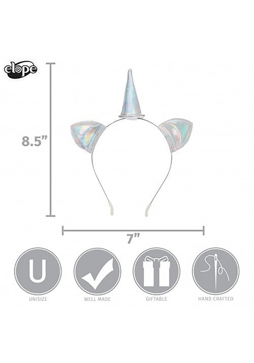 Holographic Mini Unicorn Accessory Headband - US 4577