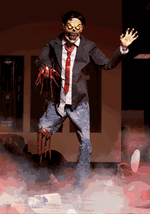 5.8FT Hopps the Dismembered Zombie Animatronic Halloween Decoration - US 4258