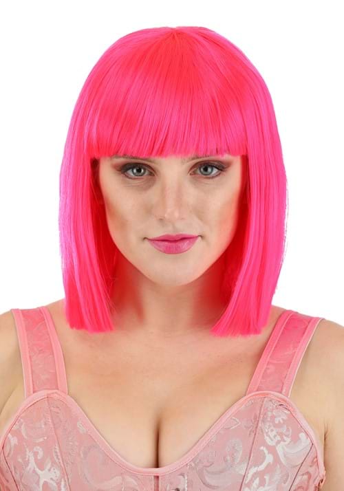 Hot Pink Bob Wig Accessory - US 2211