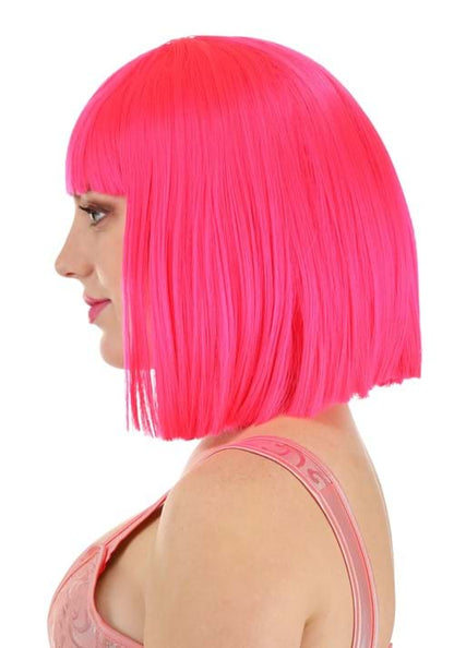 Hot Pink Bob Wig Accessory - US 2211