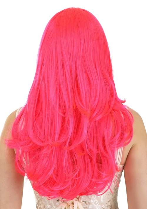 Hot Pink Long Wavy Wig for Women - US 9349