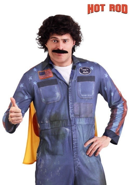 Hot Rod Rod Kimble Wig and Mustache - US 7460