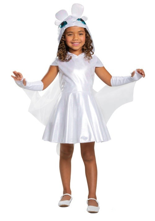 How to Train Your Dragon Classic Girls Light Fury Costume - US 8768