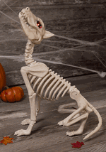 27-Inch Animated Howling Bonez Dog Skeleton Decoration - US 5549