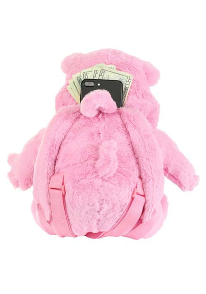 Hungry Hungry Hippos Pink Plush Backpack - US 8413