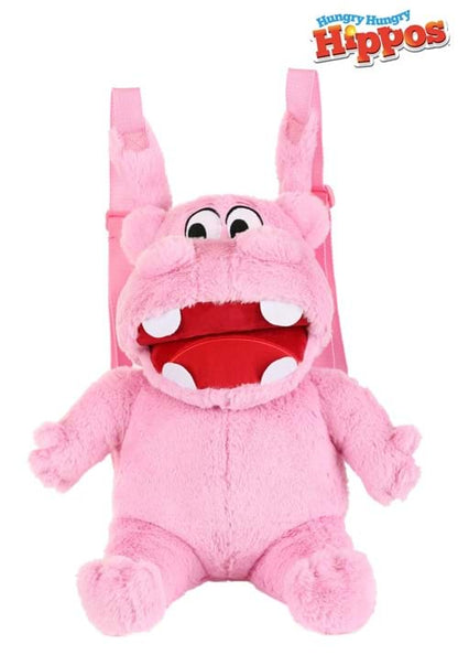 Hungry Hungry Hippos Pink Plush Backpack - US 8413