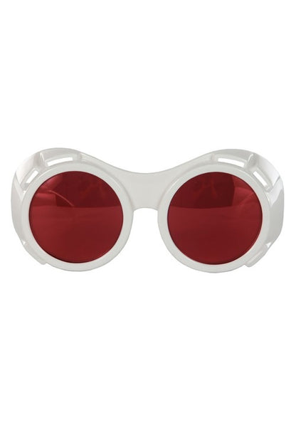 Adult White/Red Hyper Vision Goggles | Mad Scientist Accessories - US 7265