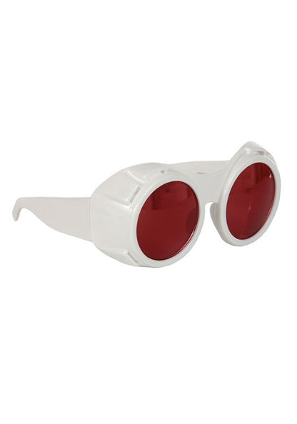 Adult White/Red Hyper Vision Goggles | Mad Scientist Accessories - US 7265