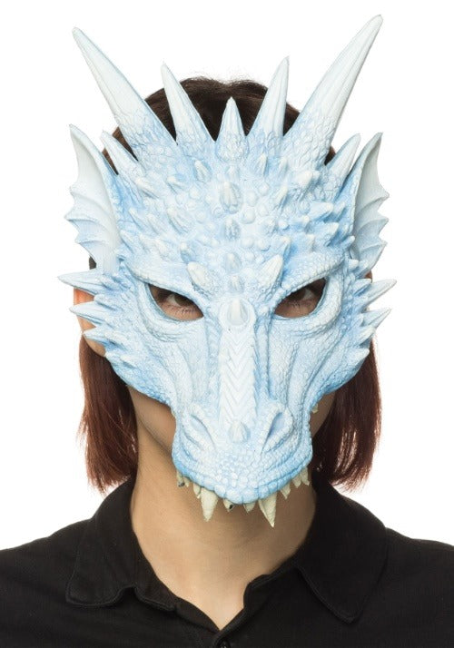 Ice Blue Dragon Mask - US 5192