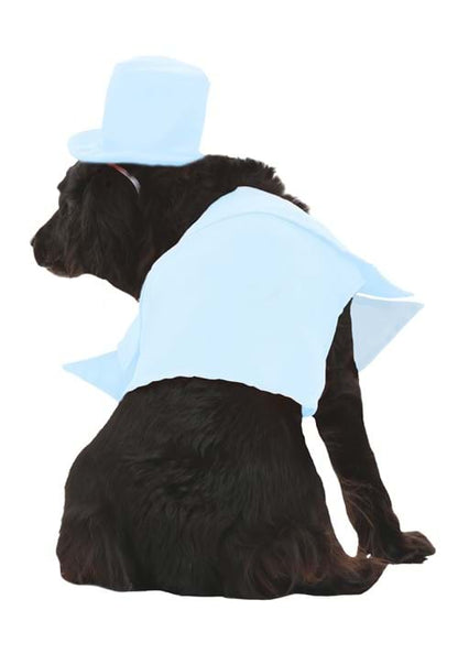 Iconic Light Blue Tuxedo Costume for Pets - US 5488