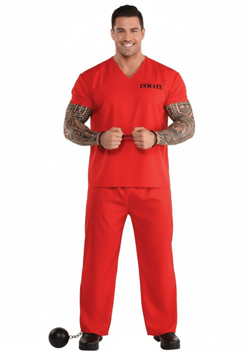 Incarcerated Uniform Adult Costume - US 6287