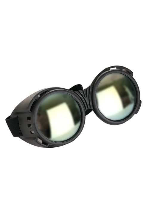 Industrial Black/Mirror Costume Goggles - US 4225