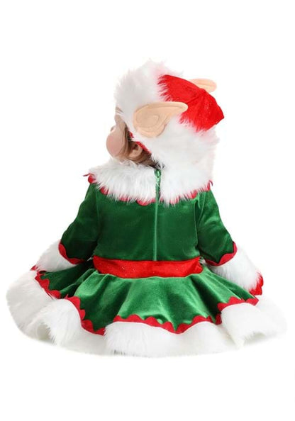 Girl's Christmas Elf Infant Costume - US 3865