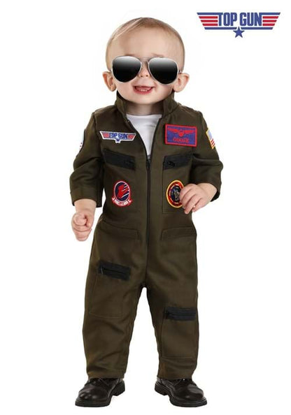 Flight Suit Top Gun Costume for Infants - US 7927