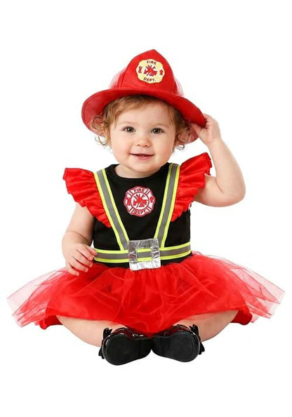 Frilly Firefighter Infant Costume Dress - US 0985