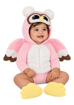 Fuzzy Pink Owl Infant Costume - US 5076