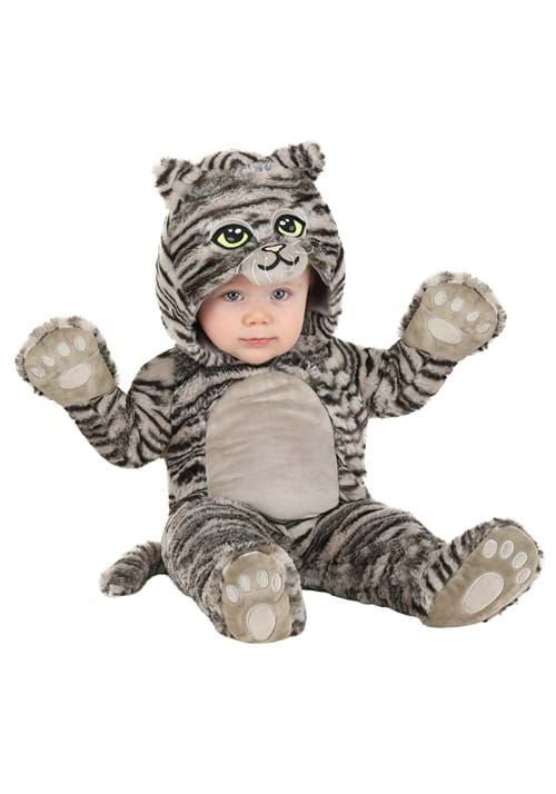 Gray Striped Kitty Costume for Infants - US 2152