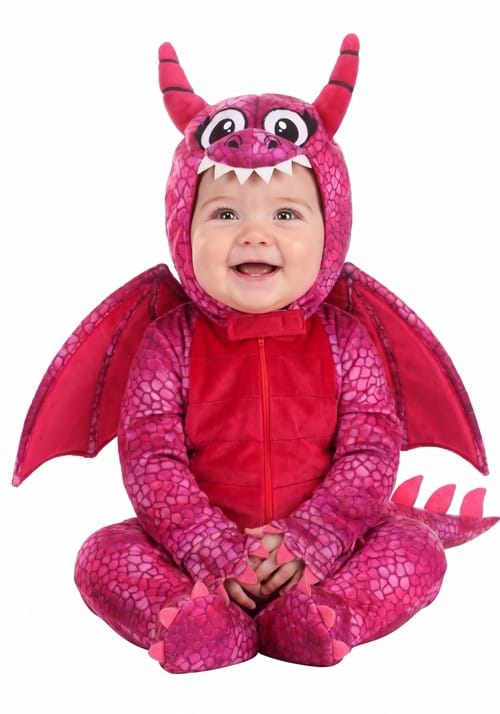 Magenta Dragon Baby Costume - US 8644