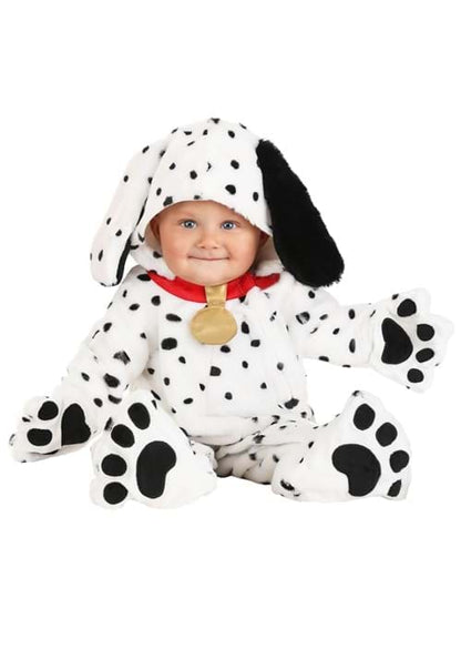 Infant Plush Dalmatian Puppy Jumpsuit Costume - US 2527